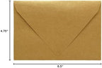 Darling Souvenir A6 Size 100 x Self-Adhesive Wedding Invite Envelopes Euro V-Flap 80lbs (4 3/4 x 6 1/2) Stationary - Packs & Colours Available - Image 6