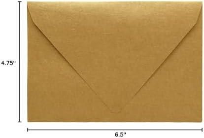 Darling Souvenir A6 Size 100 x Self-Adhesive Wedding Invite Envelopes Euro V-Flap 80lbs (4 3/4 x 6 1/2) Stationary - Packs & Colours Available - Image 6