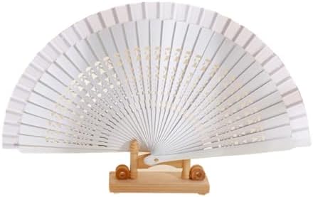 Personalized Sandalwood Fan Wedding Favors&Birthday Gifts&Christmas Gift Custom Wooden Fans Party Favor Bridal Shower Gifts (White,40pcs) by jifu