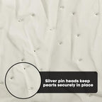 Artoid Mode 10-Pack Pearl Beige Gauze Table Runner 10FT Home Decor - Image 7