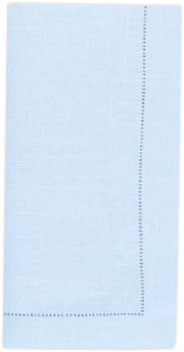 Baby Blue Linen-Like Napkins Disposable Guest Towels, 50ct by Stxys