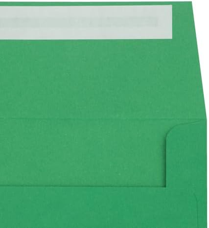 LUXPaper A4 Invitation Envelopes | Peel & Press | 4 1/4" x 6 1/4" | Holiday Green | 80lb. Text | 1,000 Qty - Image 4
