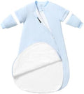 Rayon Made from Bamboo Sleep Sack 18-24 Months, Detachable Sleeves - Adjustable Warmth to Prevent Overheating, 1.0 TOG Breathable Wearable Blanket Toddler Sleeping Bag, Safe for Night Sleep by usbettas