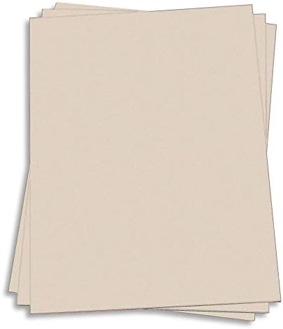Chardonnay Beige Card Stock - 8 1/2 x 11 Gmund Colors Matt 111lb Cover, 25 Pack by LCIPaper