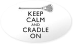 CafePress Keep Calm and Cradle On Sticker Sticker (Oval 50 pk) by CafePress