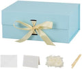 Small Gift Boxes with Lids for Presents Blue Gift Box 5 Pack 9.5X7X4 Inch by Unknown