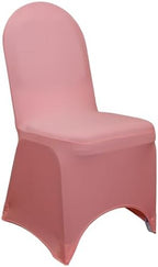 YOUR CHAIR COVERS - 50 Pack Coral Stretch Spandex Banquet Chair Cover - Wedding Slip Covers, Premium Quality Cover by YourChairCovers