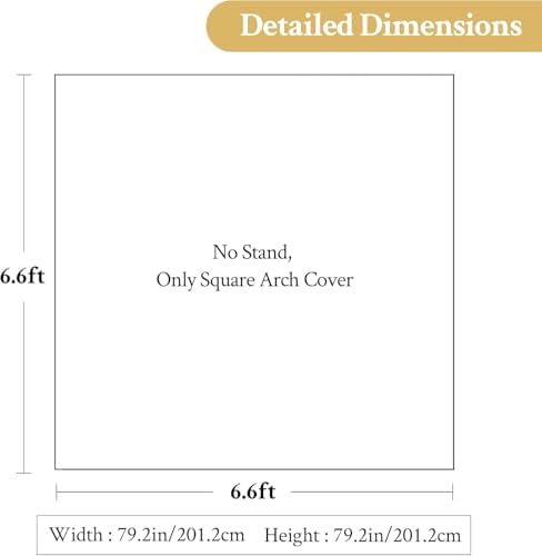 Hunter Green Square Arch Backdrop Cover 6.6x6.6FT, Double-Sided Stretchy Spandex Fabric Fits Square Arch Backdrop Stand, Green Background Backdrop for Wedding Baby Shower Birthday Party Decoration - Image 5