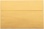 LUXPaper A9 Invitation Envelopes | Peel & Press | 5 3/4" x 8 3/4" | Gold Metallic | 80lb. Text | 500 Qty - Image 2