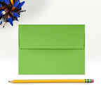 LUXPaper A2 Invitation Envelopes | Peel & Press | 4 3/8" x 5 3/4" | Limelight Green | 80lb. Text | 250 Qty - Image 4