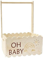 Infant Shower Crate Storage Bin Container Decorative Box Display by Unknown
