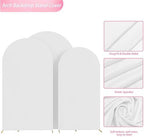Wokceer Arch Backdrop Cover 8FT,7.2FT,6.6FT White Arch Covers Stretchy - Image 5
