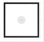 Solid Wood Signature Frame With Circle Opening - White Wood - Metallic Silver Accent Mat - Guest Book Alternative With Gel Pens Made in the USA - Image 4