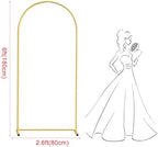 6FT Gold Metal Arch Backdrop Stand, Square Balloon Arch Stand Wedding Frame for Birthday Party, Baby Shower, and Ceremony Decoration - Image 2