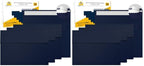 110 5x7 Navy Blue Invitation Envelopes - for 5x7 Cards - A7 - (5 ¼ x 7 ¼ inches) - Perfect for Weddings, Graduation, Baby Shower - 120 GSM - Peel, Press & Self Seal - Square Flap (Pack of 2) by SenseiSupplies