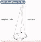 Heavy Duty Easel Stand for Wedding Sign, Adjustable Metal Display Easel - Image 6
