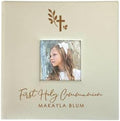 Personalized Religious Cross Photo Album Small Leatherette 4x6 Holds 100 Photos Faith Gift by GiftsForYouNow