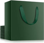 EUSOAR Paper Gift Bags, 20pcs 12.5"x4.5"x11" Green Kraft Gift Wrap Bags with Handles, Merchandise Retail Paper Shopping Wrapping Bags for Business, Craft Grocery, Boutique, Party Favor, Wedding by EUSOAR