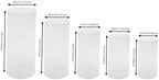 Cylinder Pedestal Stands for Party, 36in/30in/24in/22in/20in Tall Round Acrylic Column Tables Display Plinth Pillars, Clear Wedding Dessert Table Risers for Wedding, Ceremony, Birthday, Party, Art Decor (5Pcs) - Image 2