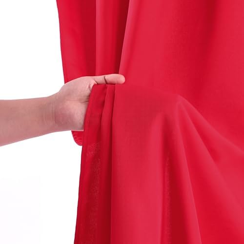 Red Backdrop Curtains 30ftx8ft Christmas Polyester Photo Drapes - Image 4