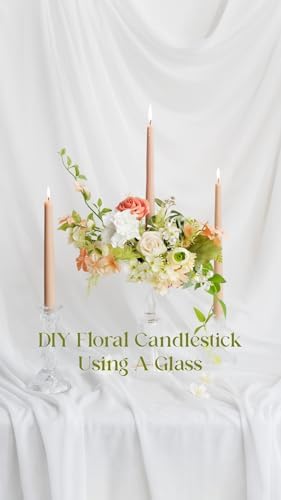 Ling's moment Fake Flowers Box, Faux Artificial Greenery Stems Foam Roses Gardenia Silk Peony Ranunculus Fabic Flower for Centerpieces Bouquet Wedding Vase Decorations, Garden Blush, Grand Combo - Image 5