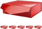 PACKHOME 6 Large Red Gift Boxes 13.5x9x4.1in with Magnetic Lids by PACKHOME