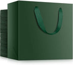 EUSOAR Small Paper Bags, 50pcs 8.6"x3.9"x7 Gift Wrap Bags with Handles Bulk, Retail Shopping Wrapping Paper Bags for Business, Craft Grocery, Wedding Birthday Christmas Party Thank You Treat Favor by EUSOAR