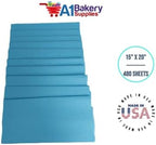 Gift Wrapping Tissue Paper 15X20 480 Pack by A1 Bakery Supplies (Cerulean) - Image 7