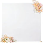 White Square Arch Backdrop Cover 6.6x6.6FT, Double-Sided Stretchy Spandex Fabric Fits Square Arch Backdrop Stand, White Background Backdrop for Wedding Baby Shower Birthday Party Decorations - Image 4
