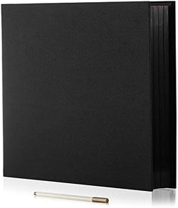 Large Photo Album Self Adhesive for 4x6 8x10 Magnetic Scrapbook Album DIY 60 Black Sticky Pages Linen Cover Photo Album(Black) by HoneyTolly