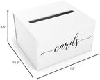 Wooden Wedding Card Box with Slot and Lid | Graduation Card Box for Party 2026 | Grad Gift Money Envelope Holder for Reception, Bridal Shower, Birthday, Retirement | Rustic Keepsake Decorations - Image 6
