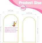 Bazen Wedding Arch Backdrop Stand 7.2FT, 6.6FT Set of 2 Metal Arch Backdrop Stand for Birthday Party Wedding Ceremony Bridal Baby Shower Banquet Party Event Decor - Image 2