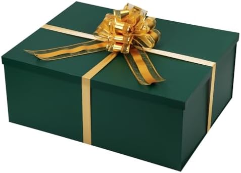 UoeRing Green Extra Large Gift Box 2Pcs 22x17x9 inch,luxury Gift Box with Lid for Presents Birthday Christmas Valentine's Day (Includes Pull Bows,Card,Envelope,Filler) by Unknown