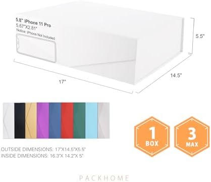 PACKHOME Extra Large White Gift Box Magnetic Lid 17x14.5x5.5in - Image 6