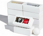 JCXGRVC small treat boxes 100pcs - white candy box with window by JCXGRVC