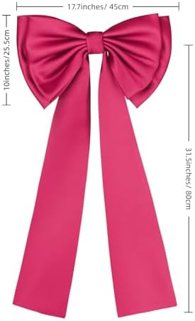 Detachable Coquette Satin Big Bow for Dress Cute Decor Bowknot - Image 4