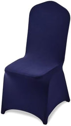 VEVOR Chair Covers, Polyester Spandex Chair Cover, Stretch Slipcovers for Wedding Party Dining Banquet Flat-Front Chair Covers (Navy Blue-a, 50PCS) by VEVOR