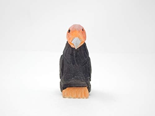 Condor Figurine Cake Topper Bride & Groom Wedding Engagement Anniversary Carved Wood Statue - Image 3