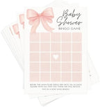 Baby Shower Games for Girl Bundle - 6 Activities for 30 Guests (Pink Bow) - Image 6