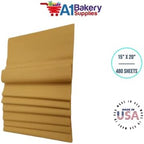 Gift Wrapping Tissue Paper 15X20 480 Pack by A1 Bakery Supplies (Noble Gold) - Image 3