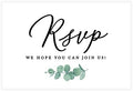 Andaz Press 56-Pack Personalized RSVP Postcards for Wedding Minimal Eucalyptus Leaf Cardstock Response Reply Cards for Bridal Shower Baby Shower Birthday Event Custom Date Return Address 4 x 6-Inch by AndazPress