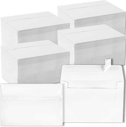 gisgfim Self Adhesive Invitation, 1000 Pcs A7 Envelopes 5.25x7.25 Inches by gisgfim