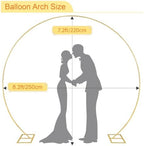 Chamvis Round Backdrop Stand, Balloon Garland Arch Backdrop Stand Metal Balloon Arch Stand Wedding Arch Photo Background: for Baby Shower Birthday Party Supplies Decorations - Image 2