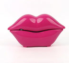 Hot Pink Lip Shape Audio Guest Book Wedding Phone, Motion Sensor to Play Welcome Greeting Voice, Infrared Sensor Voice Recorder, Suitable for Wedding, Hotel Reception, Store Greeting by FESTRING