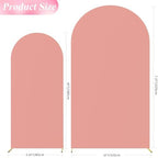Wokceer Arch Backdrop Cover 7.2FT,6FT Dusty Rose Arch Covers Stretchy - Image 2