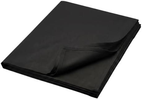 Thick Black Tablecloth, Water & Wrinkle Resistant, 54x120 Inch - Image 3