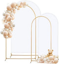 Toolterritary Metal Arch Backdrop Stand and Cover Set, 8FT, 7.2FT Party Backdrop, Easy to Assemble, Backdrop Stand for Parties, Birthday, Baby Shower by Unknown