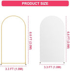 6.6FT Arch Backdrop Stand and White Cover Set,Balloon Arch Stand - Image 3