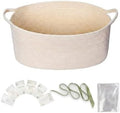 Large Empty Baby Shower Basket Kit with Cotton Rope Basket & Gift Bag by ARMOPIL