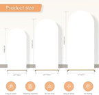 Arch Backdrop Cover Stretchy Backdrop (White, 6+6.6+7.2FT) - Image 2